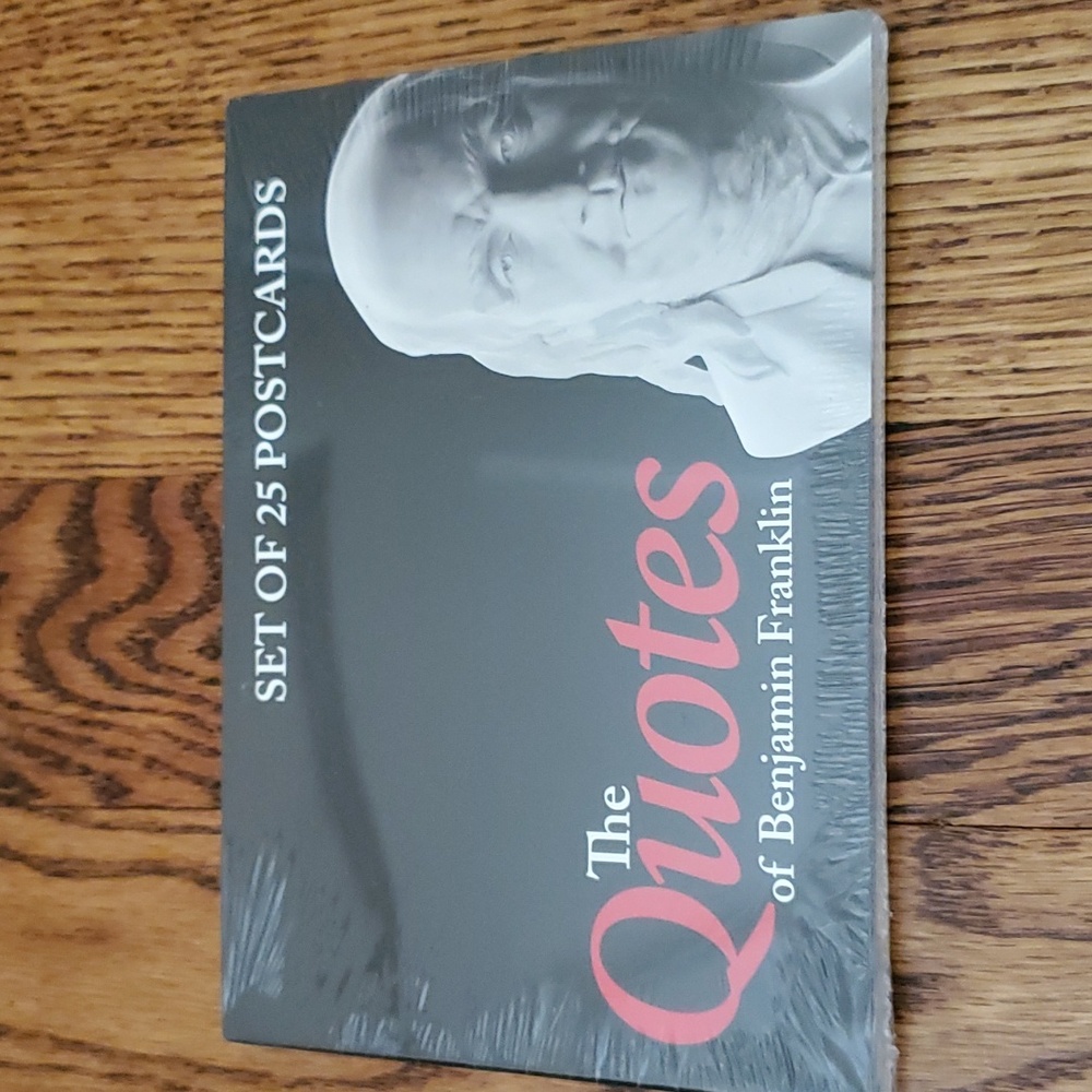 NEW (Factory Sealed) Set of 25 postcards The Quotes of Benjamin Franklin